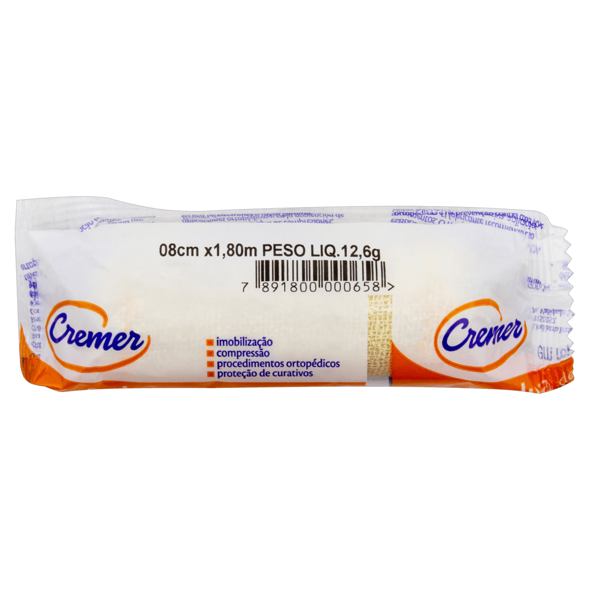 Encontraproduto.com.br - Atadura Cremer Cysne Crepe 8cm x 1,8m