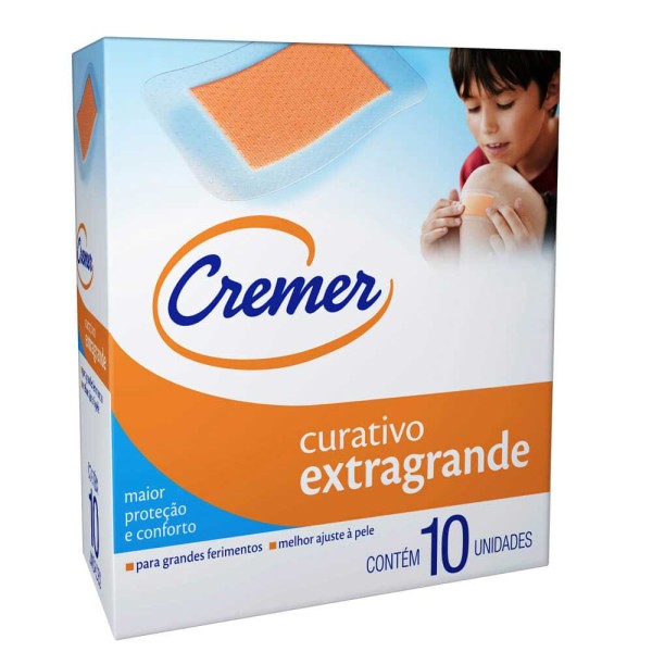 Encontraproduto.com.br - Curativo Extra  Grande Com 10 - Unidade