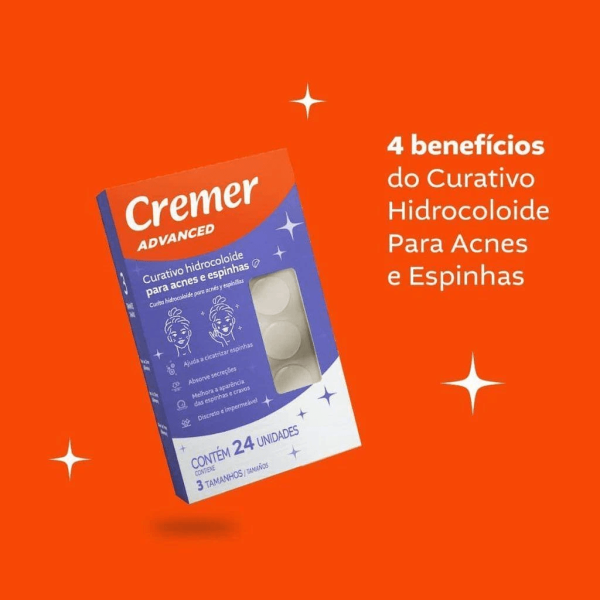 Encontraproduto.com.br - Curativo Cremer Advanced Para Acne Com 24