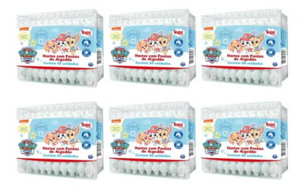 Encontraproduto.com.br - Cotonetes Topz Baby Hastes Flexíveis com 50 Unidades