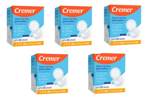 Encontraproduto.com.br - Absorvente para Seios Cremer 12 Unidades