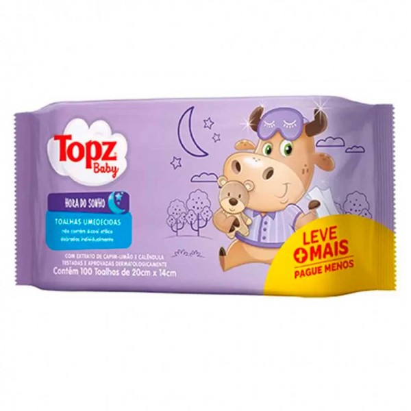 Encontraproduto.com.br - Toalhas Umedecidas Topz Baby Com 100