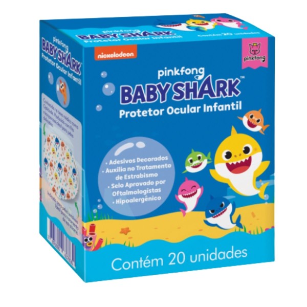 Encontraproduto.com.br - Protetor Ocular Cremer Baby Shark Infantil 20 Unidades