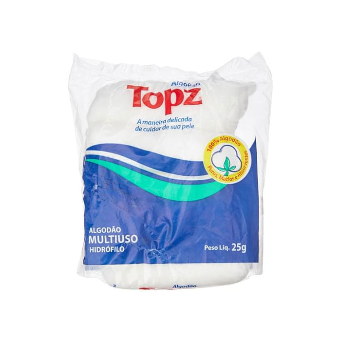 Encontraproduto.com.br - Algodão Topz Multiuso 25g
