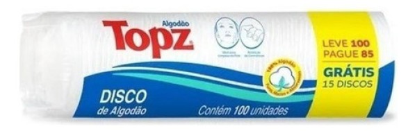Algodão Topz Disco 100 unidades
