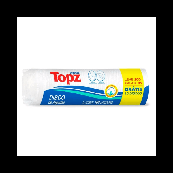 Encontraproduto.com.br - Algodão Topz Disco 100 unidades