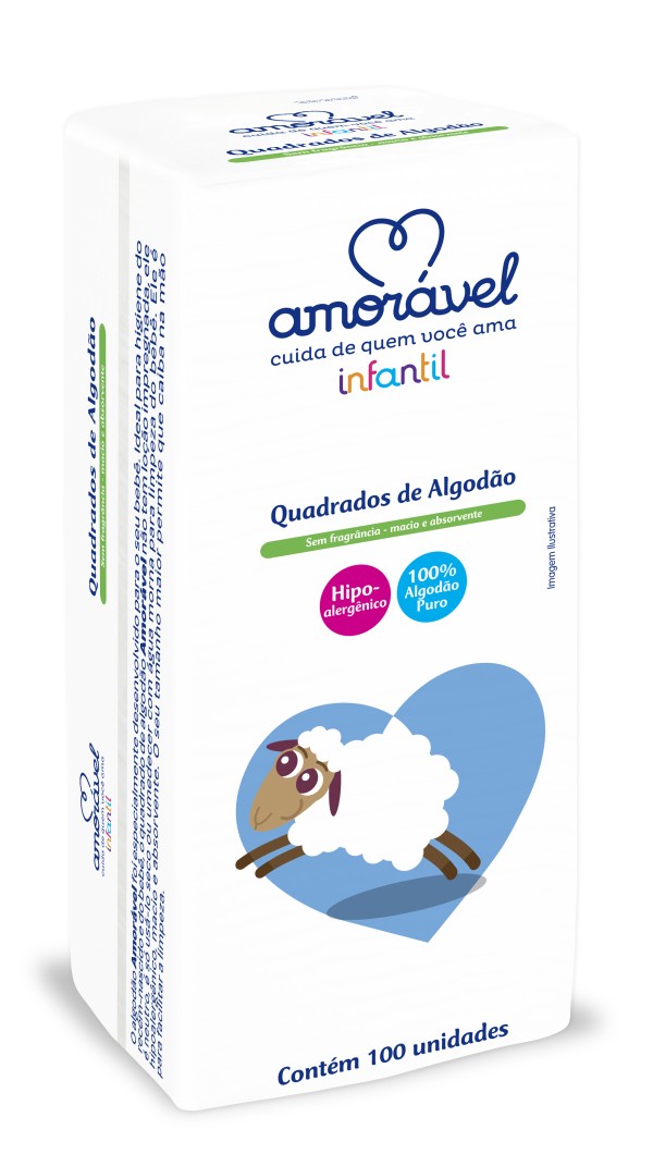 Encontraproduto.com.br - Algodão Dauf Quadrado 100 Unidades