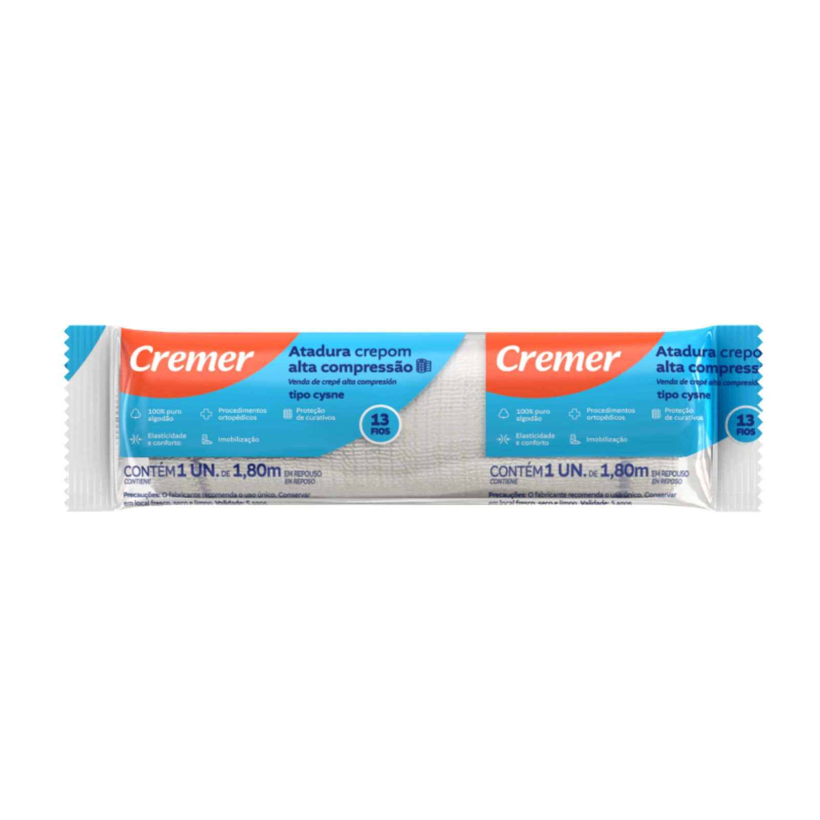 Encontraproduto.com.br - Atadura Crepe Cremer 12cm