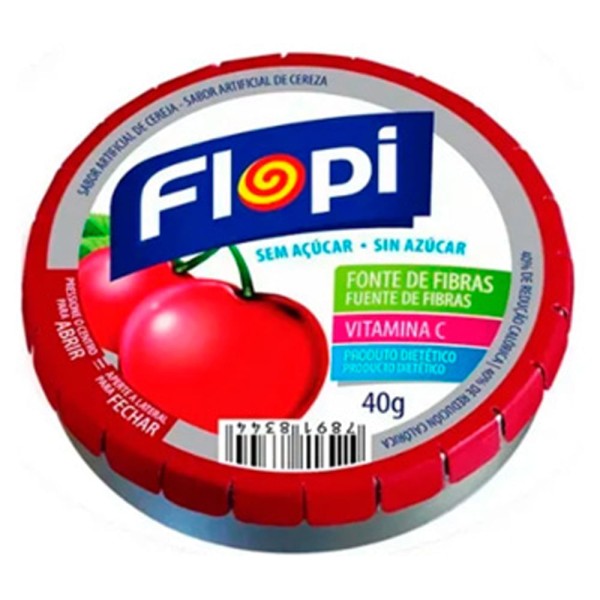 Encontraproduto.com.br - Bala FLOPI cereja diet 40g