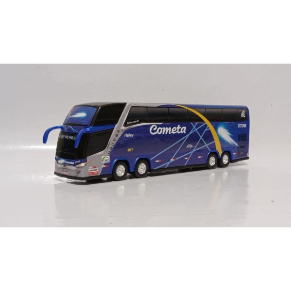 Encontraproduto.com.br - ônibus Em Miniatura Cometa Halley 2 Andares 1800 Dd G7