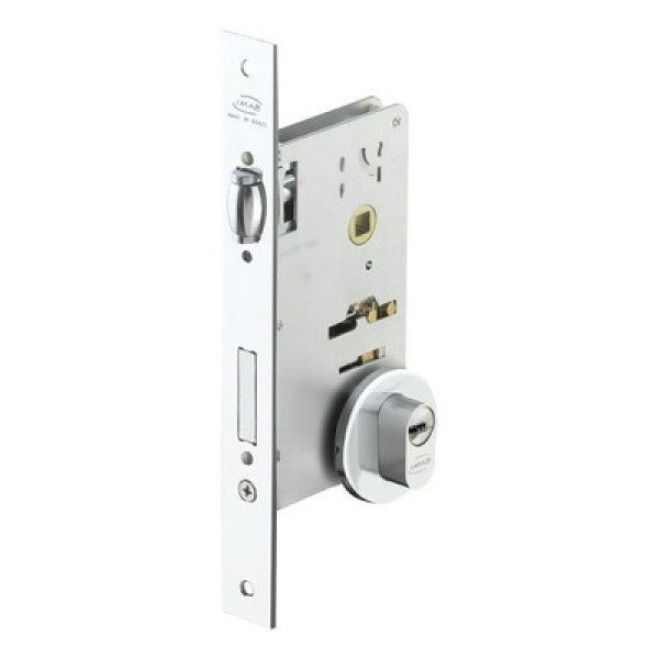 Encontraproduto.com.br - FECHADURA ROLETE PIVOTANTE EXTERNA IMAB 4700 REDONDA CROMADA CILINDRO MULTIPONTO 4800 E77 55MM