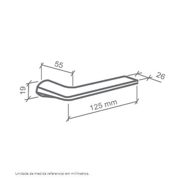 Encontraproduto.com.br - FECHADURA MALBA IMAB EXTERNA C/CILINDRO CROMADA QUADRADA CHAVE PEQUENA CR 55MM