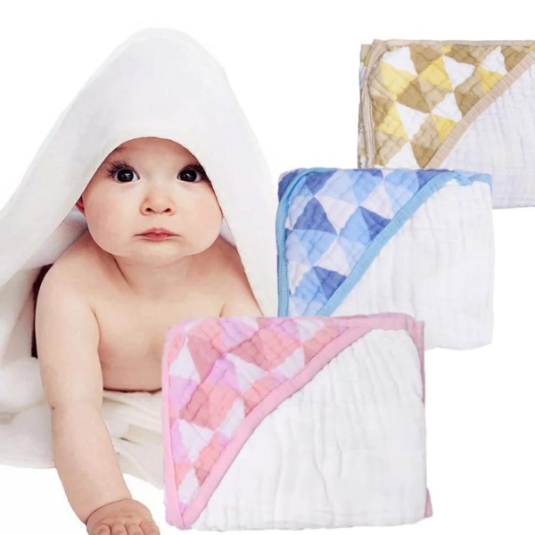 Encontraproduto.com.br - Toalha de Banho de bebe Swaddle Soft Fralda Azul