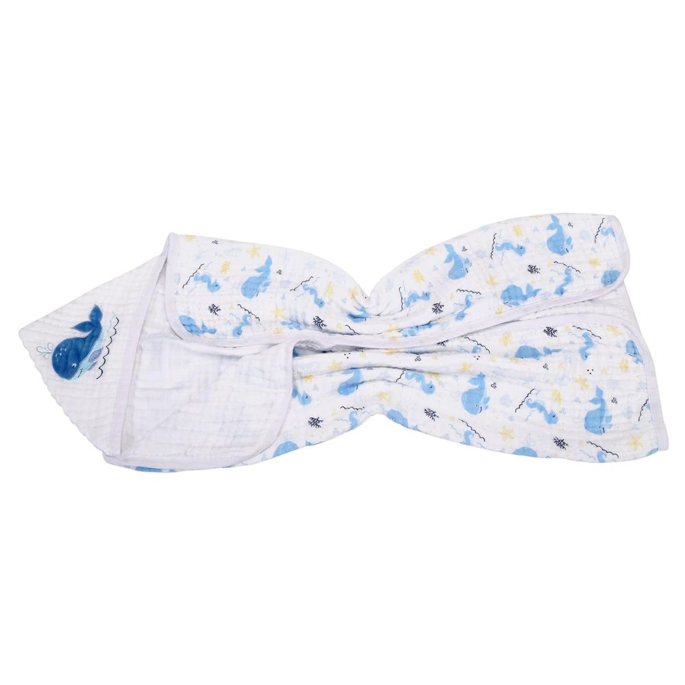 Encontraproduto.com.br - Toalha Soft Dengo Baleia 85x85cm Minasrey