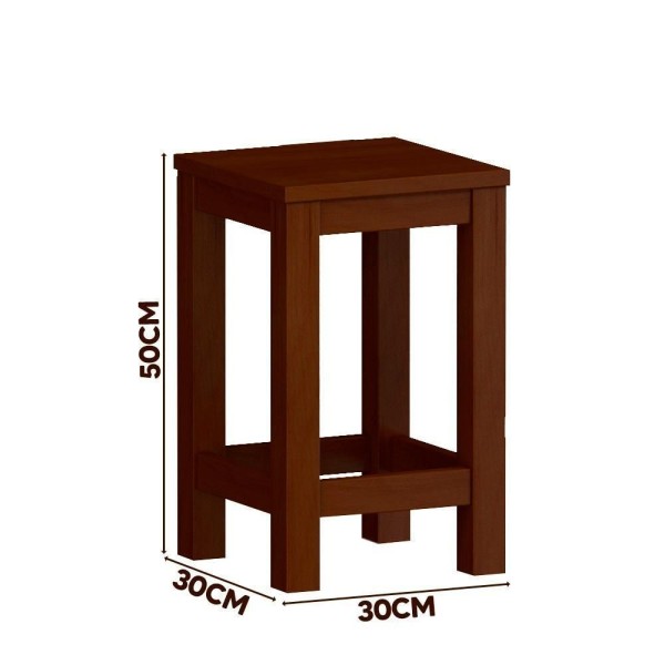 Encontraproduto.com.br - Mesa De Jantar Madeira Maciça 4 Lugares Safira Castanho