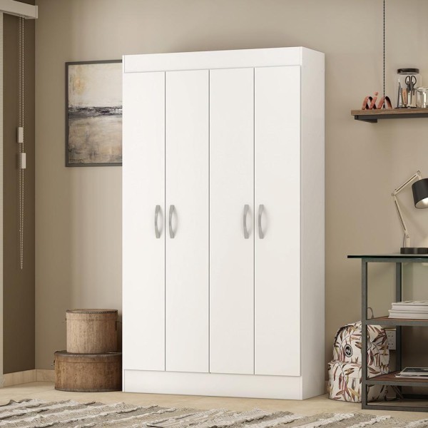 Encontraproduto.com.br - Multiuso Sapateira 4 Portas Formosa Branco 40020 Demóbile