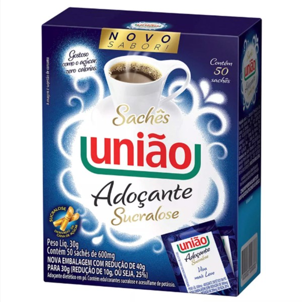 Adoçante União Pó Diet Sucralose 50x0.6g