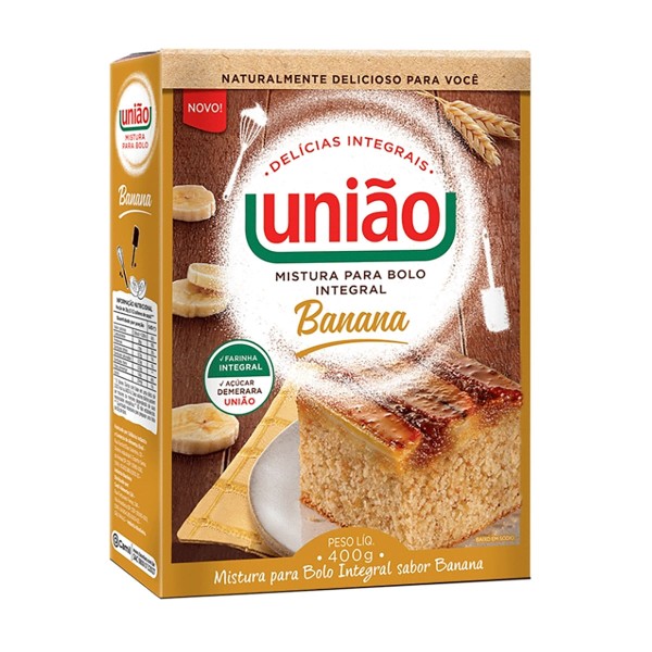 Encontraproduto.com.br - Mistura Para Bolo União Integral Banana 400g