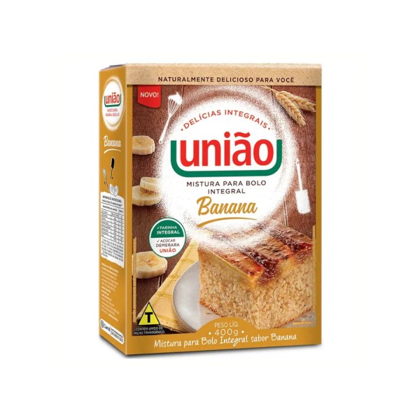 Encontraproduto.com.br - Mistura Para Bolo União Integral Banana 400g