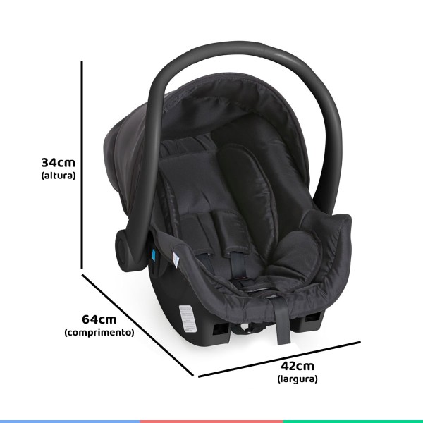 Encontraproduto.com.br - Kit Carrinho Bebê Passeio Berço Cross Trail De 0 a 15kg com Bebê Conforto Cocoon De 0 a 13kg e Base para Carro Galzerano
