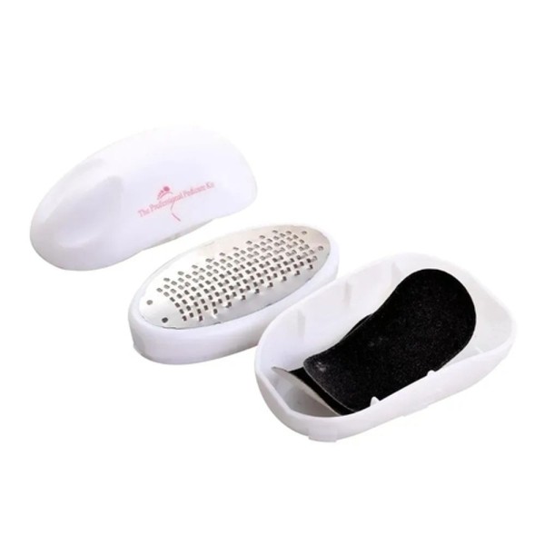 Encontraproduto.com.br - Esfoliante Para Os Pés Com Reservatório E Lixas Para Absorção E Limpeza Tamanho:Único
