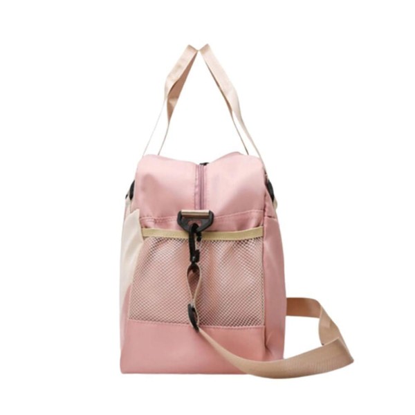 Encontraproduto.com.br - Bolsa Mala Grande Com Alça Academia Esportiva Porta Sapatos Rosa
