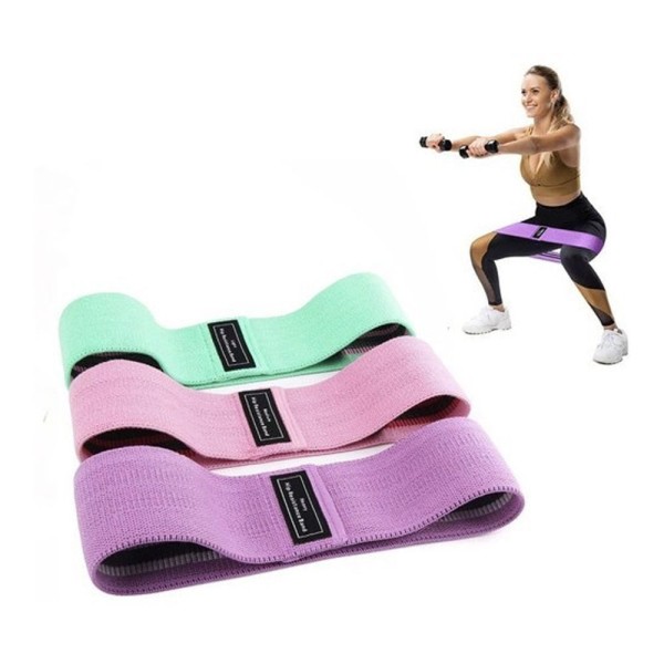 Encontraproduto.com.br - Faixas Elásticas De Exercícios Hip Resistance Bands Branco
