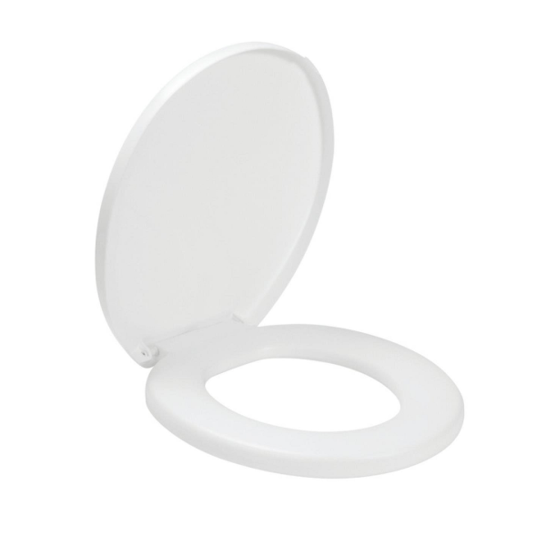 Encontraproduto.com.br - Assento Sanitário Almofadado Oval 11972 Confort Amanco Branco (MP)