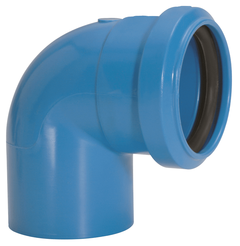 Encontraproduto.com.br - Joelho 90° Azul Com Anel Vedação Dn38x38 Amanco
