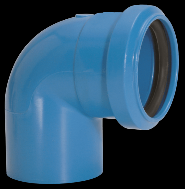 Encontraproduto.com.br - Joelho 90° Azul Com Anel Vedação Dn38x38 Amanco