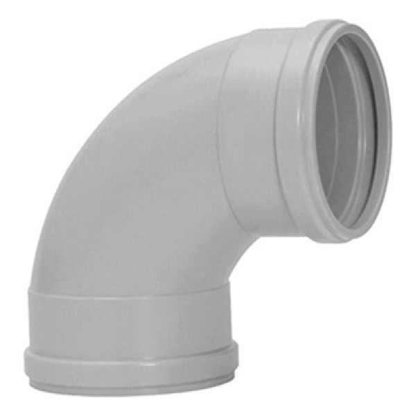 Encontraproduto.com.br - Curva Cta 90 150mm Pvc Esgoto Serie R Cinza Amanco