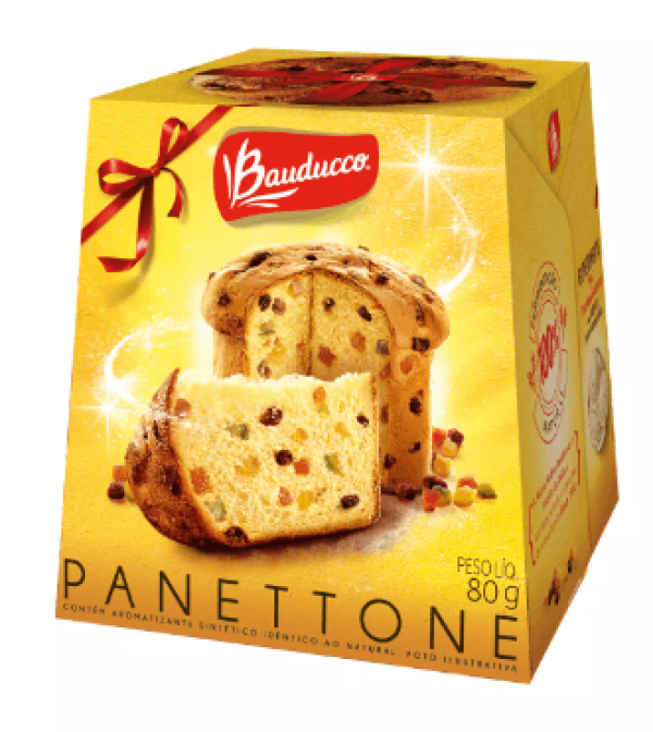 Encontraproduto.com.br - Panettone Bauducco Frutas Caixeta com 80g