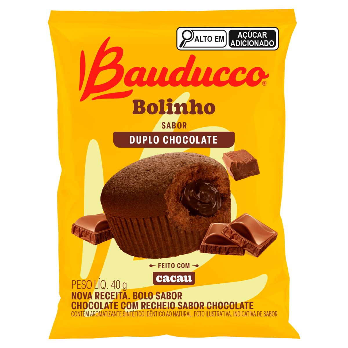 Encontraproduto.com.br - Bolinho Bauducco Duplo Chocolate Pacote com 40g