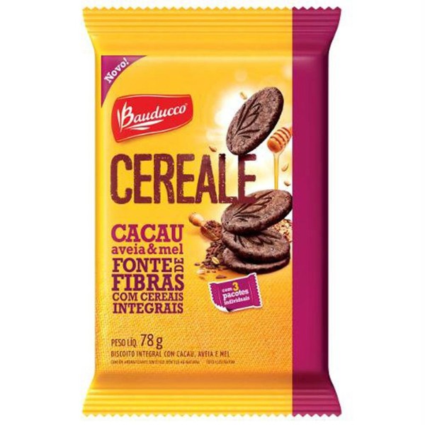 Encontraproduto.com.br - Biscoito Integral Cereale Cacau Aveia e Mel 78g
