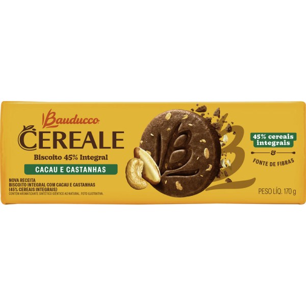 Encontraproduto.com.br - Biscoito Bauducco Cereale Castanha Pacote com 170g
