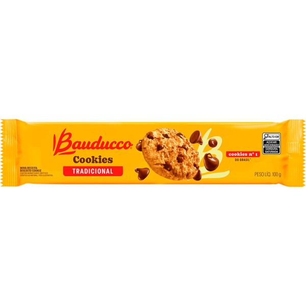 Biscoito Cookies Bauducco Original Pacote com 100g