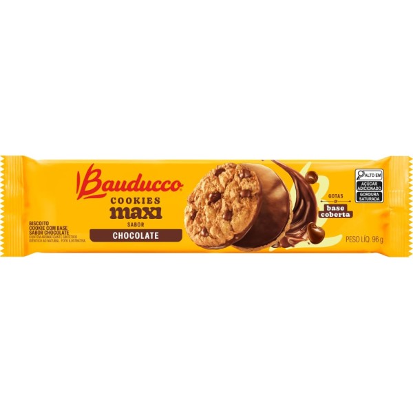 Encontraproduto.com.br - Biscoito Cookies Bauducco Maxi Chocolate Pacote com 96g
