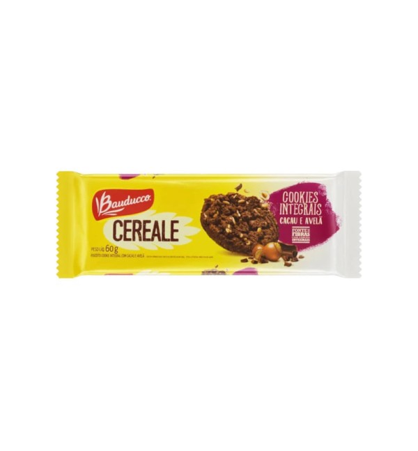 Encontraproduto.com.br - Biscoito Cookies Bauducco Integral Cacau E Avelã 60g