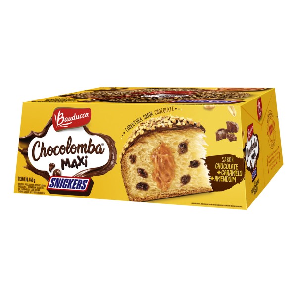 Encontraproduto.com.br - Colomba Pascal Snickers Bauducco 650g