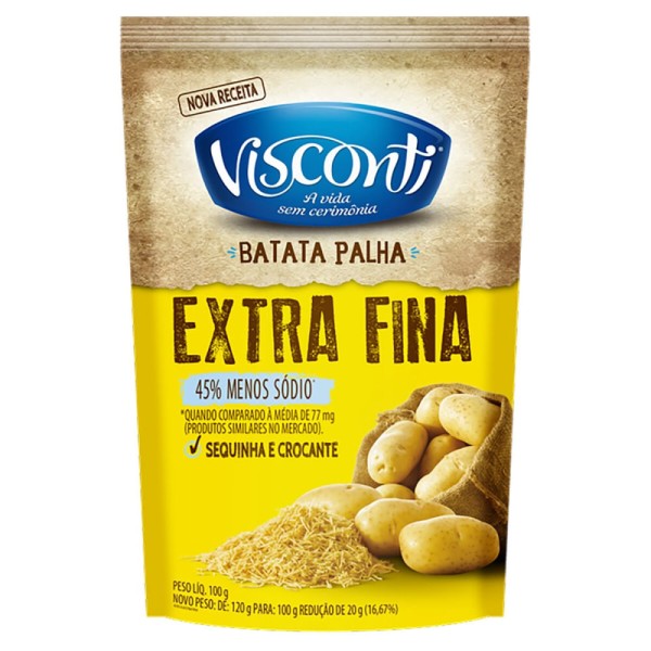 Encontraproduto.com.br - Batata Palha Extra Fina Visconti 105g