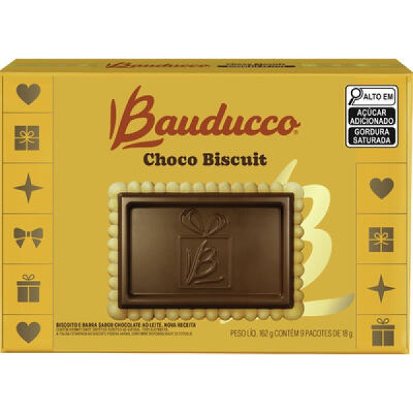 Biscoito Recheado Bauducco Choco Biscuit 162g