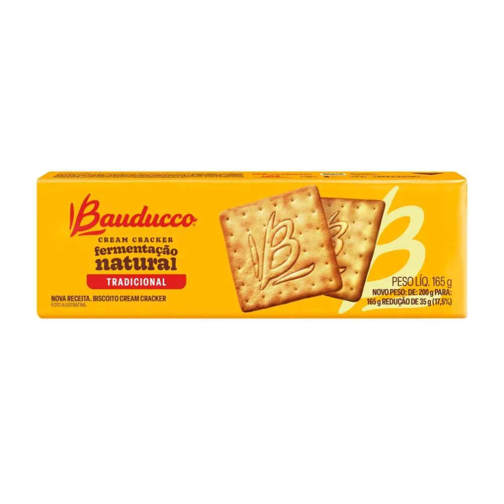 Encontraproduto.com.br - Biscoito Cream Cracker Tradicional Bauducco 165g