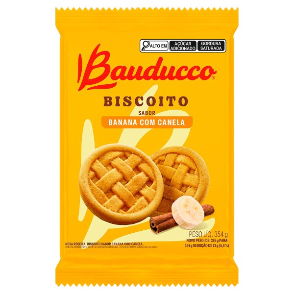 Encontraproduto.com.br - Biscoito Bauducco Banana com Canela 354g