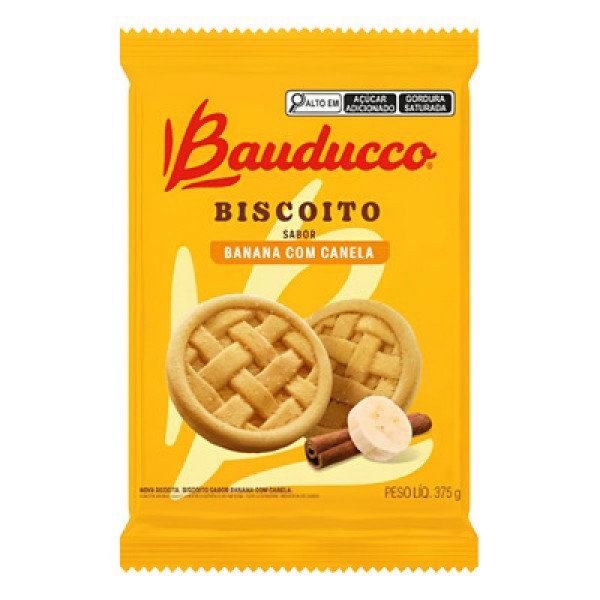 Biscoito Bauducco Banana com Canela 354g