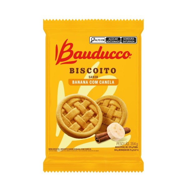 Encontraproduto.com.br - Biscoito Bauducco Banana com Canela 354g