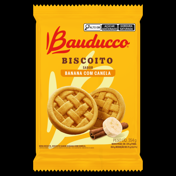 Encontraproduto.com.br - Biscoito Bauducco Banana com Canela 354g