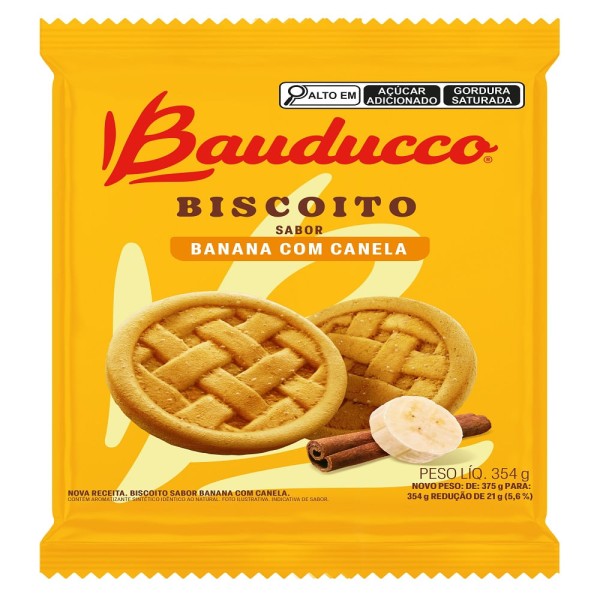Encontraproduto.com.br - Biscoito Bauducco Banana com Canela 354g