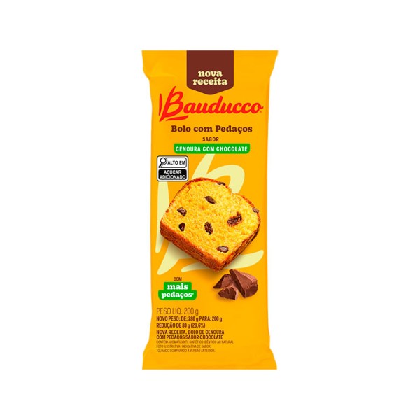 Encontraproduto.com.br - Bolo Bauducco Cenoura com Chocolate 200g