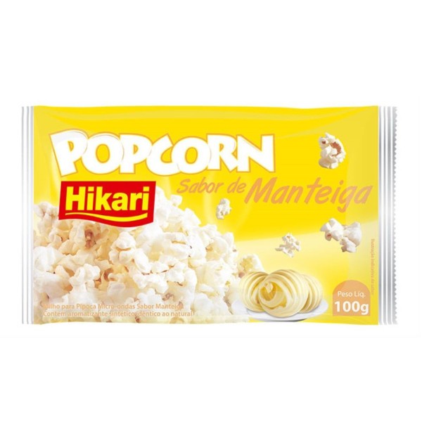 Encontraproduto.com.br - Pipoca para Microondas sabor Manteiga Hikari 100g