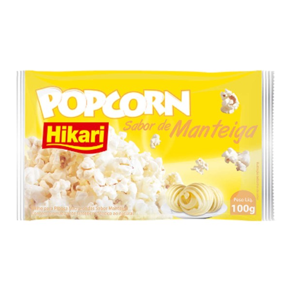 Encontraproduto.com.br - Pipoca para Microondas sabor Manteiga Hikari 100g